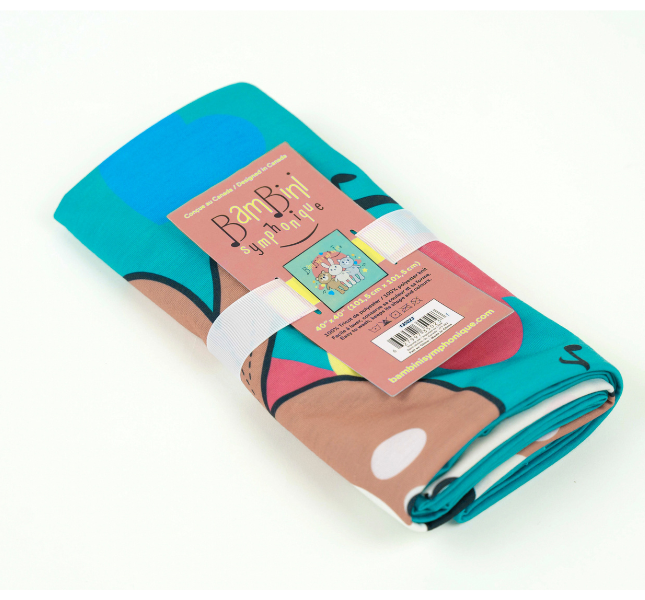 Couverture pour enfant - Bambini symphonique (Turqoise)